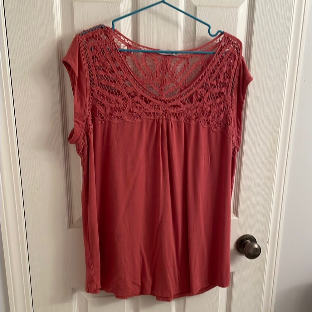 Dex Pink Embellished Cap Sleeve Blouse